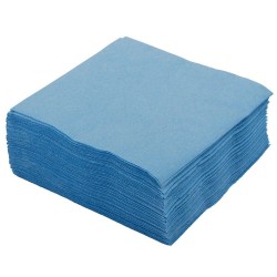 JAM PAPER Small Beverage Napkins - 5 x 5 - Pastel Blue - 40/Pack