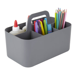 Realspace™ Stackable Storage Caddy, Small Size, Gray