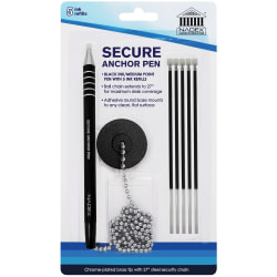 Nadex Coins Secure Counter Ballpoint Pen, Silver