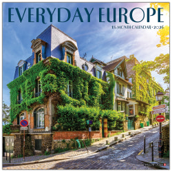 2026 Willow Creek Press Scenic Monthly Wall Calendar, 12" x 12", Everyday Europe, January To December, 55762