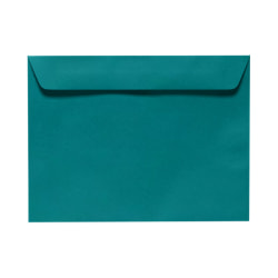 LUX Booklet 6" x 9" Envelopes, Gummed Seal, Teal, Pack Of 50