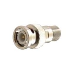 C2G - Adapter - BNC male to F connector female - coaxial - silver