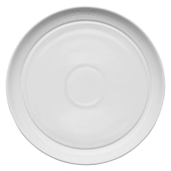 Staub Ceramic Dinnerware 4-Piece Salad Plate Set, 9", White