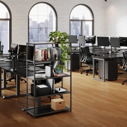 VARI 5-Tier Open Shelf, 55-1/2"H x 30-1/2"W x 13-1/2"D, Black