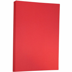 JAM Paper® Card Stock, Red, Ledger (11" x 17"), 65 Lb, Pack Of 250