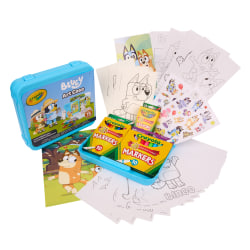 Crayola Bluey Create & Color Art Case (75+pcs), Bluey Coloring Pages & Stickers, Kids Art Kit, Bluey Gift for Girls & Boys, 5+