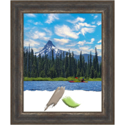Amanti Art Alta Picture Frame, 21" x 25", Opening Size 16" x 20", Rustic Char