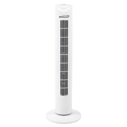 Brentwood® 32-In. 3-Speed Portable Oscillating Tower Fan with Timer, White, F-32TW