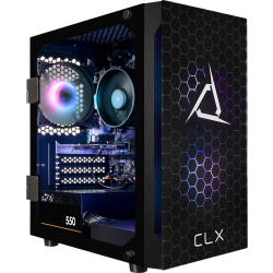 CLX SET Gaming Desktop PC, AMD Ryzen 5, 8GB Memory, 500GB Solid State Drive, Windows® 11