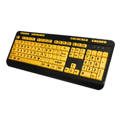 Adesso EasyTouch 132 Florescent Yellow Multimedia Desktop Keyboard