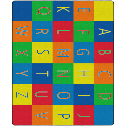 Flagship Carpets Alphabet Seating Rug, 10' 9" x 13' 2", Multicolor