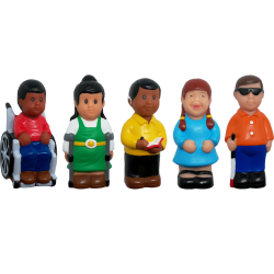 Get Ready Kids Play Figures, Friends with Disabilities, Grade Pre-K To K, Set Of 5 Figures