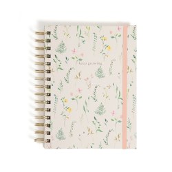 U Brands® Spiral Journal, With 3 Tab Dividers, 6" x 8", Pressed Botanical, Total Quantity 1