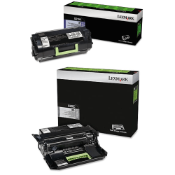 Lexmark™ 52D1H00 Black High Yield Return Program Toner Cartridge And Imaging Unit Set