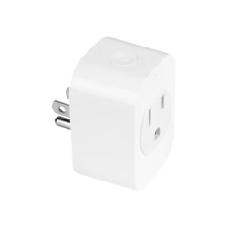 Aluratek eco4life Smart Home WiFi Outlet Plug - 120 V AC / 10 A - Alexa, Google Assistant Supported - White