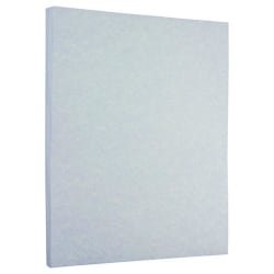 JAM Paper® Parchment Paper, Blue, Letter (8.5" x 11"), 50 Sheets Per Pack, 24 Lb, 30% Recycled