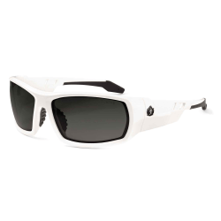 Ergodyne Skullerz® Safety Glasses, Odin, White Frame, Smoke Lens