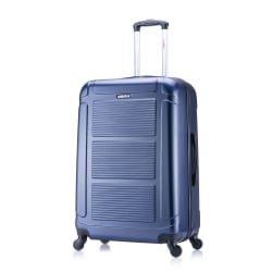 InUSA Pilot ABS Hardside Spinner Suitcase, 29-3/8"H x 18-3/4"W x 11-7/16"D, Navy Blue