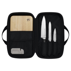 Henckels Forged Accent 6-Piece Travel Knife Set, Black
