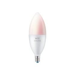 WiZ Colors - LED light bulb - shape: B12 - frosted finish - E12 - 3.9 W (equivalent 40 W) - 16 million colors/warm to cool white light - 2200-6500 K