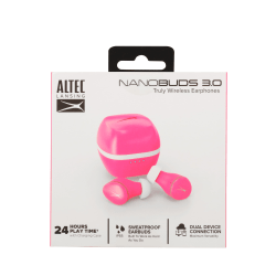 Altec Lansing NanoBuds 3.0 Earbuds, Pink, MZX-5001