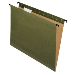 Pendaflex® SureHook™ Reinforced Hanging File Folders, Letter Size, Green, Box Of 10 Folders