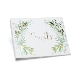 Taylor Party And Event Guest Book, 5-3/4" x 7-1/2", Greenery