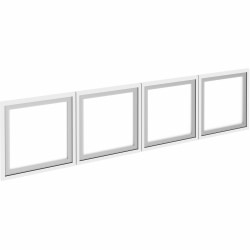 Lorell Desk-Mount 66" Hutch Frosted Glass Door, Finish: Frost, For Hutch