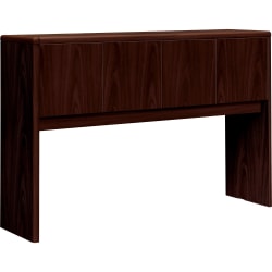 HON® 10700 Series™ Laminate Closed Hutch, For Use With 60" Kneespace Credenza, Mahogany