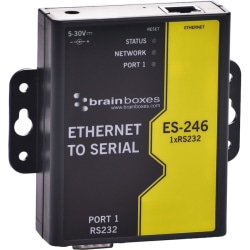 Brainboxes ES-246 - Device server - 100Mb LAN, RS-232 - TAA Compliant