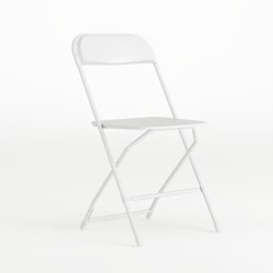 Flash Furniture HERCULES Series Premium Plastic Folding Chair, White
