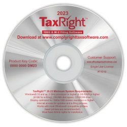 ComplyRight® TaxRight Software, Windows®, Disc