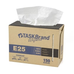 Hospeco TaskBrand E25 Scrim Reinforced Wipers, 16-13/16"H x 14-1/2"D, 150 Sheets Per Pack, Case Of 6 Packs