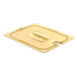 Carlisle StorPlus Cover For 1/2-Size Food Pans, 1/2"H x 10-3/8"W x 12-3/4"D, Amber