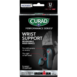 CURAD® Performance Series Reversible Wrist Support, Universal, Black