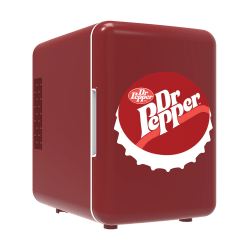 Dr. Pepper 0.5 Cu Ft 6-Can Portable Mini Refrigerator, Red