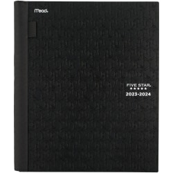 2023-2024 Five Star® Advance® Student Academic Weekly/Monthly Planner, 8-1/2" x 11", Black, August 2023 to July 2024, CAW65905