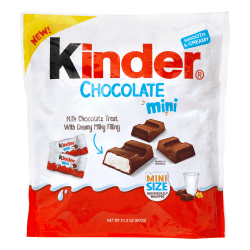 Kinder Chocolate Minis, 21.2. Oz, Pack Of 100 Minis