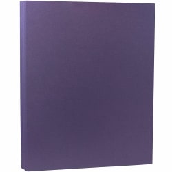 JAM Paper® Card Stock, Dark Purple, Letter (8.5" x 11"), 80 Lb, Pack Of 50