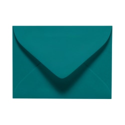 LUX Mini Envelopes, #17, Gummed Seal, Teal, Pack Of 50