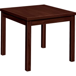 HON® Occasional Corner Table, Mahogany