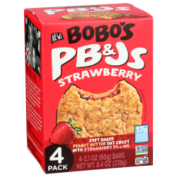 Bobo's PB&J Oat Bars, Strawberry, 2.1 Oz, Total Qty 24