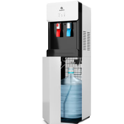 Avalon Bottom Loading Water Cooler Dispenser - Hot & Cold Water, Child Safety Lock, Innovative Slim Design, Holds 3 or 5 Gallon Bottles - UL/Energy Star Approved- White