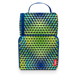 Thermos Dual Compartment Insulated Lunch Kit, 10-1/2"H x 7"W x 4-3/4"D, 3D Cube Print