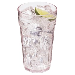 Cambro Lido Styrene Tumblers, 16 Oz, Clear, Pack Of 36 Tumblers
