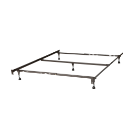 Corsicana Bed Frame, Twin/Full/Queen, 5 Leg, Black, Total Qty 1