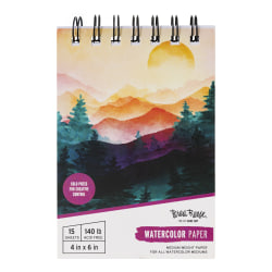 Brea Reese Watercolor Paper Pad, 4" x 6", Total Qty 1