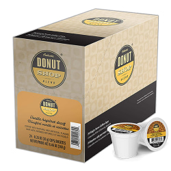 Authentic Donut Shop Blend Single-Serve K-Cup Decaf Coffee, Vanilla Hazelnut, Box Of 24 Pods