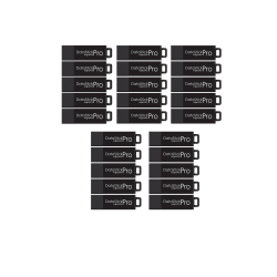 Centon VP USB 3.2 G1 DSP USB Drives, 128GB, Black, Pack Of 25 USB Drives