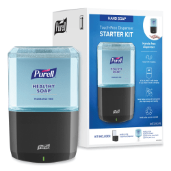 PURELL® HEALTHY SOAP™ Gentle and Free Foam ES6 Starter Kit, 1,200 mL, Graphite
